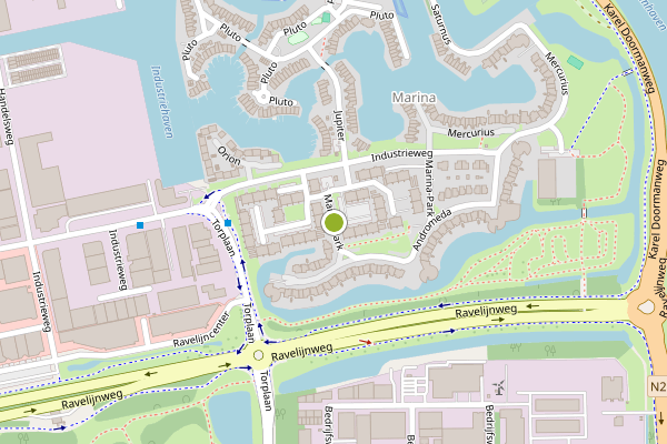 Ambulance-melding op Marina-Park, Den Helder op 5 juni, kaart-overzicht