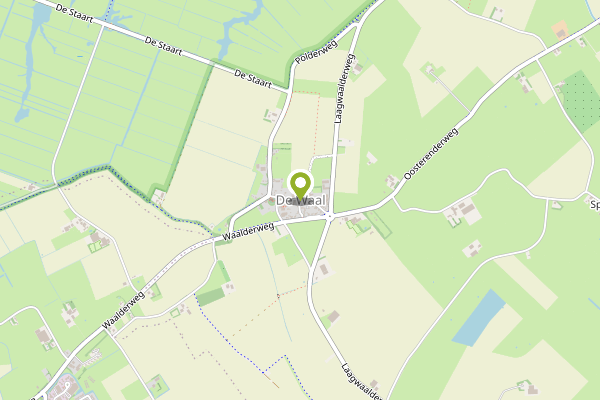 Ambulance-melding op Waalderweg Ongeren, De Waal op 30 april, kaart-overzicht