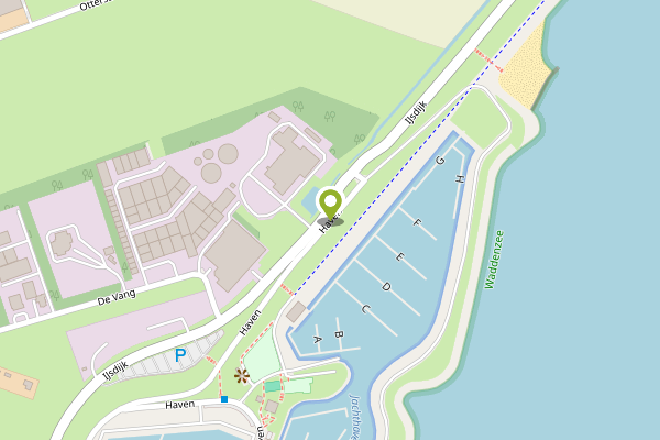 Ambulance-melding op Haven, Oudeschild op 30 april, kaart-overzicht