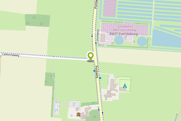 Ambulance-melding op Californieweg, De Koog op 29 april, kaart-overzicht