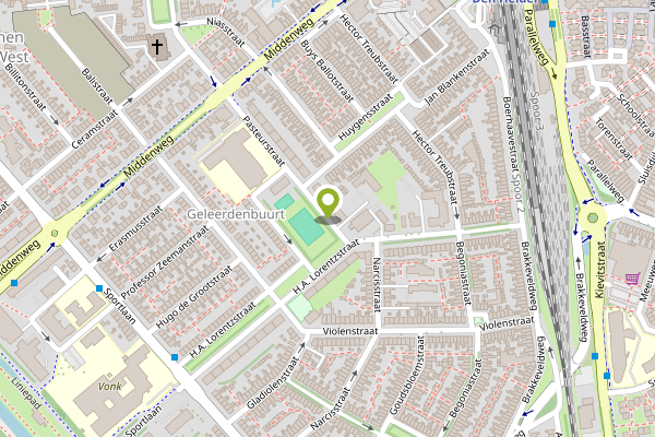 Ambulance-melding op Pasteurstraat, Den Helder op 30 april, kaart-overzicht