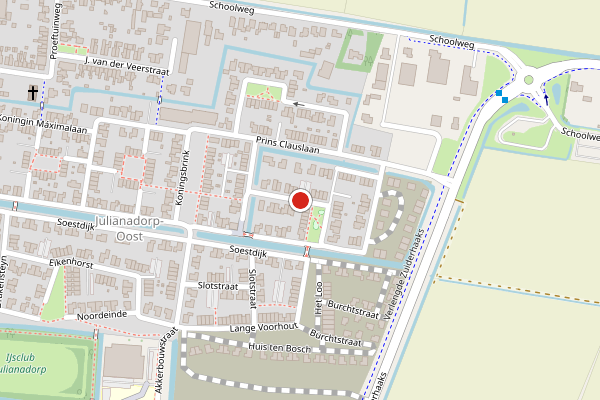 Brandweer-melding op Prinses Margrietstraat, Julianadorp op 6 juni, kaart-overzicht