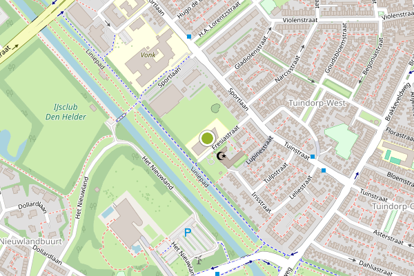 Ambulance-melding op Fresiastraat, Den Helder op 8 juni, kaart-overzicht