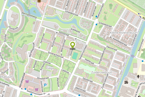 Ambulance-melding op Dommelstraat, Den Helder op 1 mei, kaart-overzicht