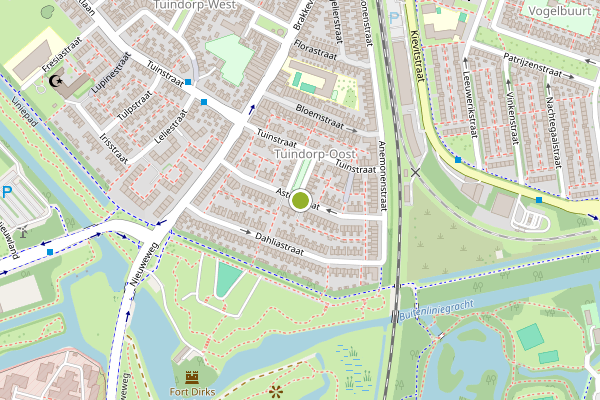 Ambulance-melding op Asterstraat, Den Helder op 7 juni, kaart-overzicht