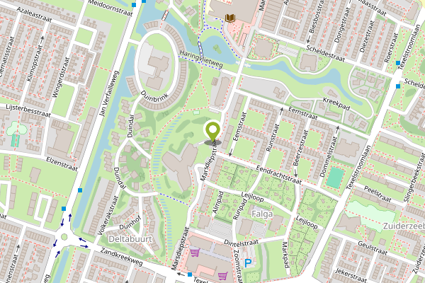 Ambulance-melding op Marsdiepstraat, Den Helder op 2 mei, kaart-overzicht