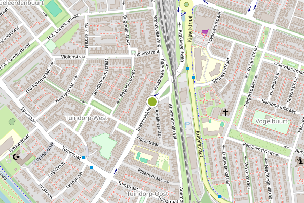 Ambulance-melding op Brakkeveldweg, Den Helder op 9 juni, kaart-overzicht
