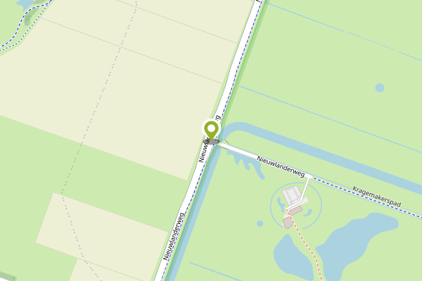 Ambulance-melding op Nieuwlanderweg, De Waal op 2 mei, kaart-overzicht