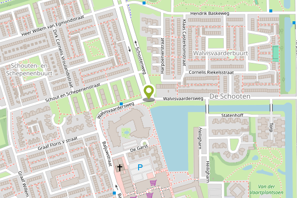Ambulance-melding op Walvisvaardersweg, Den Helder op 2 mei, kaart-overzicht