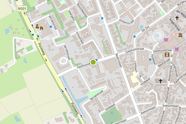Ambulance-melding op Gasthuisstraat, Den Burg op 10 juni, kaart-overzicht