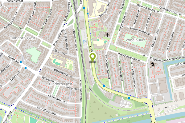 Ambulance-melding op Kievitstraat, Den Helder op 4 mei, kaart-overzicht