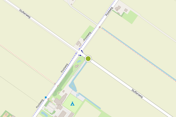 Ambulance-melding op Slufterweg, De Cocksdorp op 11 juni, kaart-overzicht