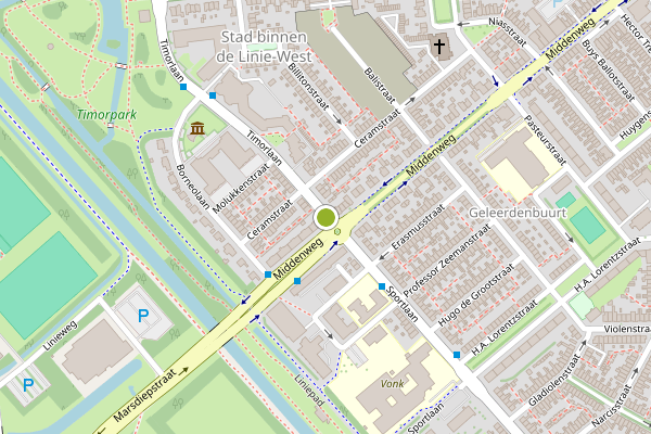 Ambulance-melding op Timorlaan, Den Helder op 12 juni, kaart-overzicht