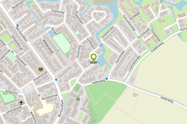 Ambulance-melding op Korfbaeck, Den Burg op 15 april, kaart-overzicht