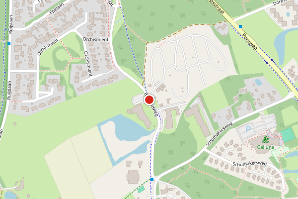 Brandweer-melding op Bosrandweg, De Koog op 13 juni, kaart-overzicht