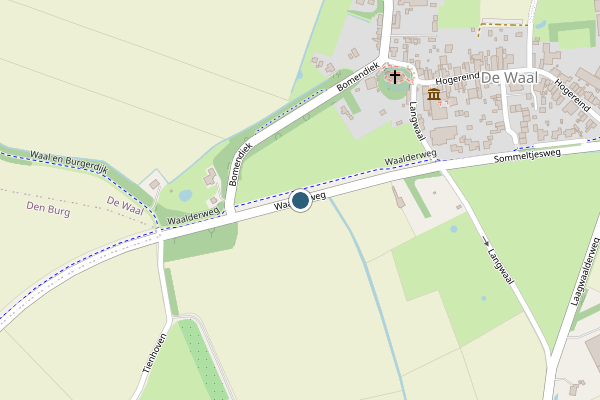 Politie-melding op Waalderweg, De Waal op 13 juni, kaart-overzicht