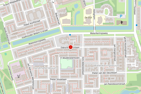 Brandweer-melding op Dijkschouwerslaan, Den Helder op 14 juni, kaart-overzicht