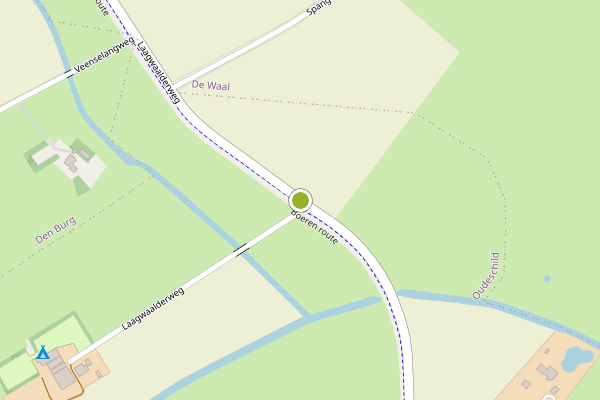 Ambulance-melding op Laagwaalderweg, Oudeschild op 14 juni, kaart-overzicht