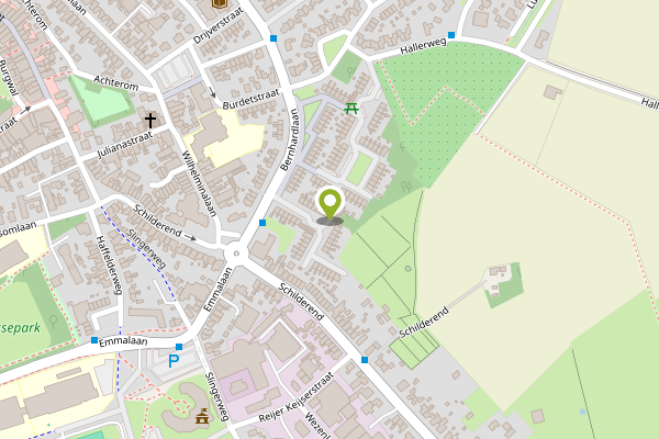 Ambulance-melding op Tjakkerstraat, Den Burg op 14 april, kaart-overzicht