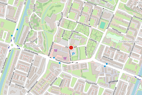 Brandweer-melding op Dintelstraat, Den Helder op 14 juni, kaart-overzicht