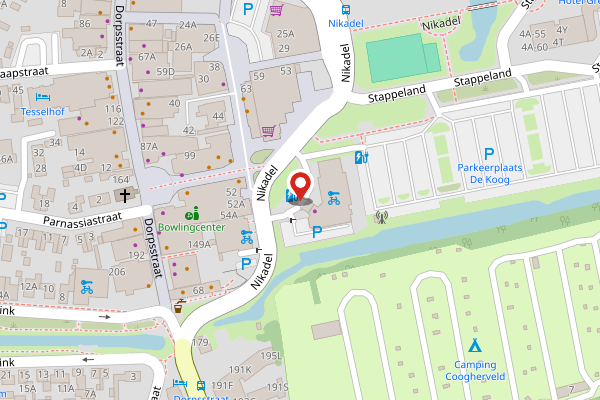 Brandweer-melding op De Koog op 3 mei, kaart-overzicht