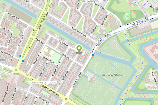 Ambulance-melding op Rijnstraat, Den Helder op 3 mei, kaart-overzicht