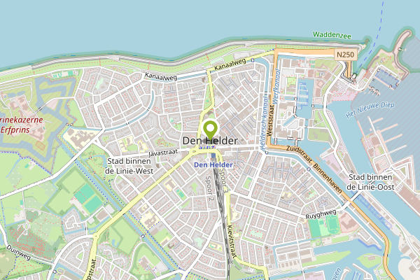 Ambulance-melding op Burgemeester Ritmeesterweg, Den Helder op 3 mei, kaart-overzicht