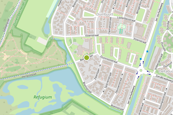 Ambulance-melding op Berkenlaan, Den Helder op 15 juni, kaart-overzicht