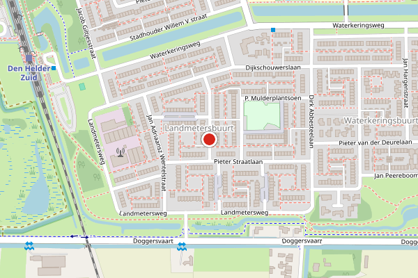 Brandweer-melding op Arie Kieboomstraat, Den Helder op 17 juni, kaart-overzicht