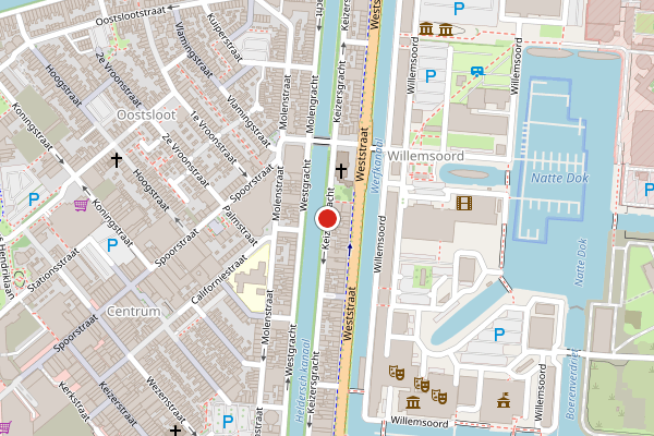 Brandweer-melding op Keizersgracht, Den Helder op 17 juni, kaart-overzicht