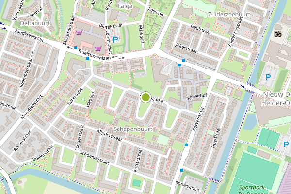Ambulance-melding op Fregatstraat, Den Helder op 16 juni, kaart-overzicht