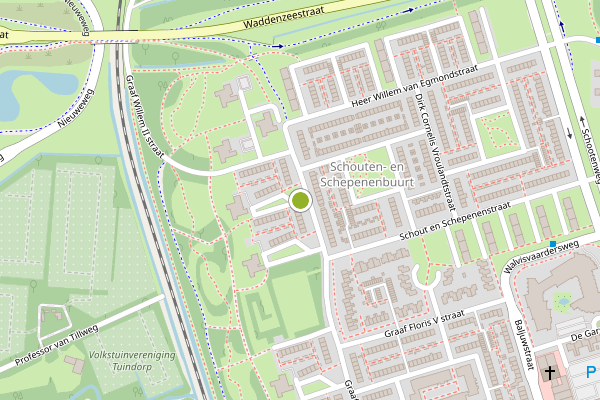 Ambulance-melding op Graaf Floris V straat, Den Helder op 4 mei, kaart-overzicht