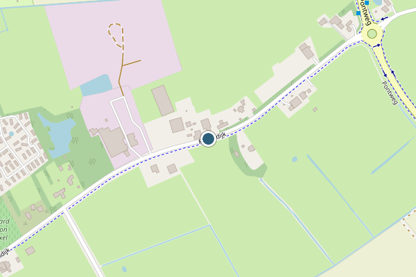 Politie-melding op Rozendijk, Den Burg op 18 juni, kaart-overzicht