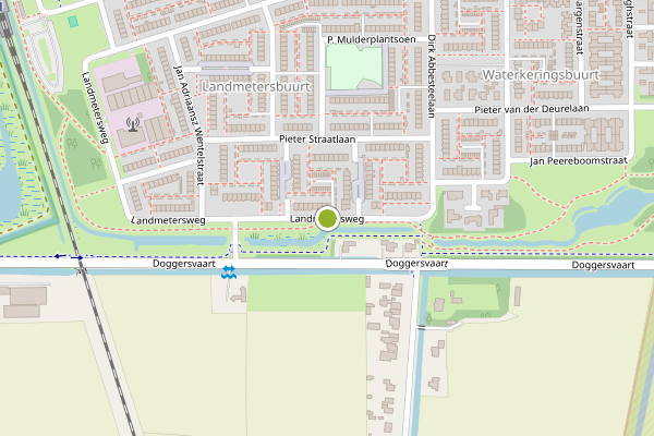 Ambulance-melding op Landmetersweg, Den Helder op 18 juni, kaart-overzicht