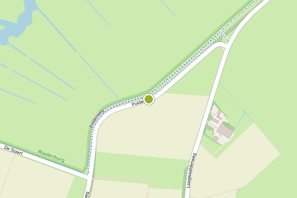 Ambulance-melding op Polderweg, De Waal op 20 juni, kaart-overzicht