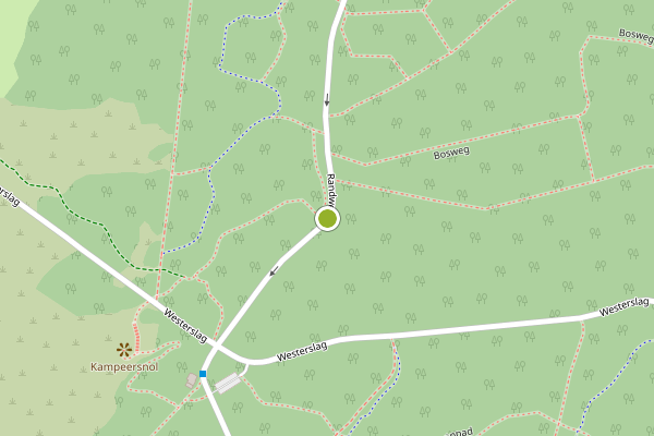 Ambulance-melding op Randweg, Den Burg op 5 mei, kaart-overzicht