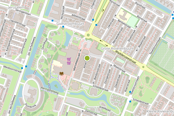 Ambulance-melding op Amerstraat, Den Helder op 5 mei, kaart-overzicht