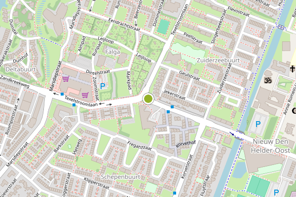 Ambulance-melding op IJsselmeerstraat, Den Helder op 4 mei, kaart-overzicht