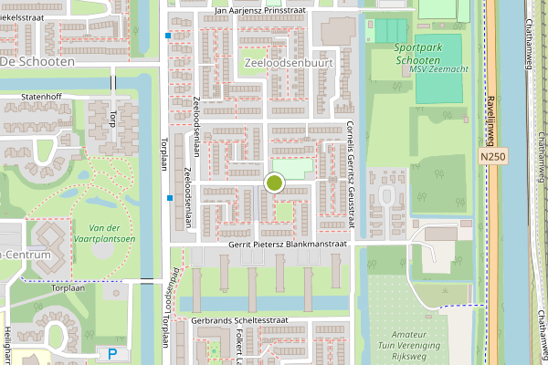 Ambulance-melding op Cornelis Pietersz Soeteliefstraat, Den Helder op 22 juni, kaart-overzicht