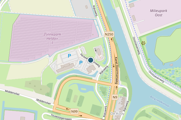 Politie-melding op Verkeerstorenweg, Den Helder op 23 juni, kaart-overzicht