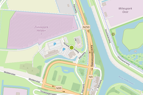 Ambulance-melding op Verkeerstorenweg, Den Helder op 23 juni, kaart-overzicht