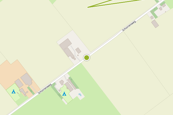 Ambulance-melding op Schorrenweg, Oosterend NH op 25 juni, kaart-overzicht