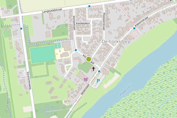 Ambulance-melding op Klimpstraat, De Cocksdorp op 25 juni, kaart-overzicht