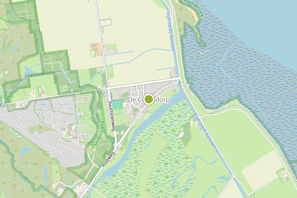 Ambulance-melding op De Cocksdorp op 25 juni, kaart-overzicht