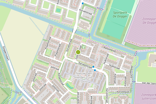 Ambulance-melding op Galjoenstraat, Den Helder op 25 juni, kaart-overzicht