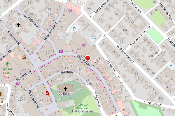 Brandweer-melding op Weverstraat, Den Burg op 26 juni, kaart-overzicht