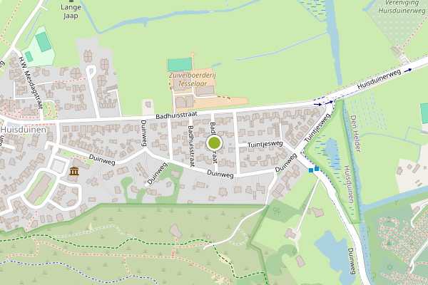 Ambulance-melding op Badhuisstraat, Huisduinen op 27 juni, kaart-overzicht