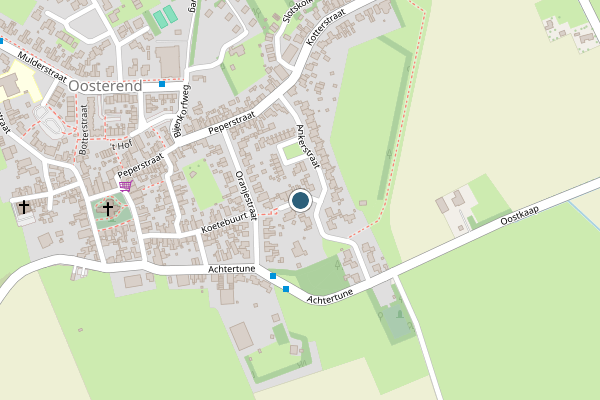 Politie-melding op Wulkpad, Oosterend NH op 27 juni, kaart-overzicht