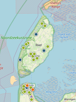 Kaart laatste meldingen P2000 Texel